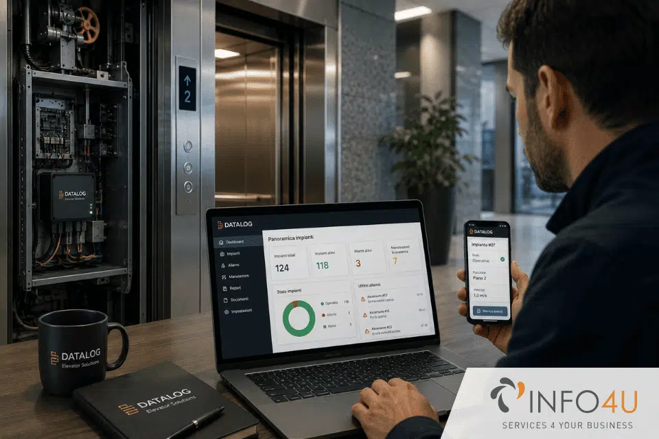 INFO4U Gestione Ascensori efficienza e controllo con il software Datalog