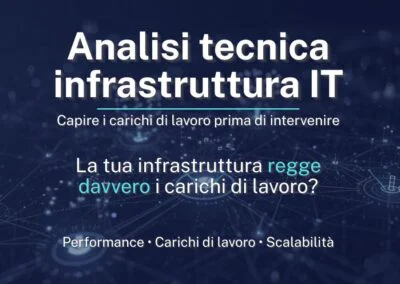 Analizzare l’infrastruttura IT prima di intervenire
